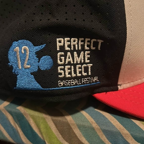 Red and White Baseball Cap - Picture 2 of 4